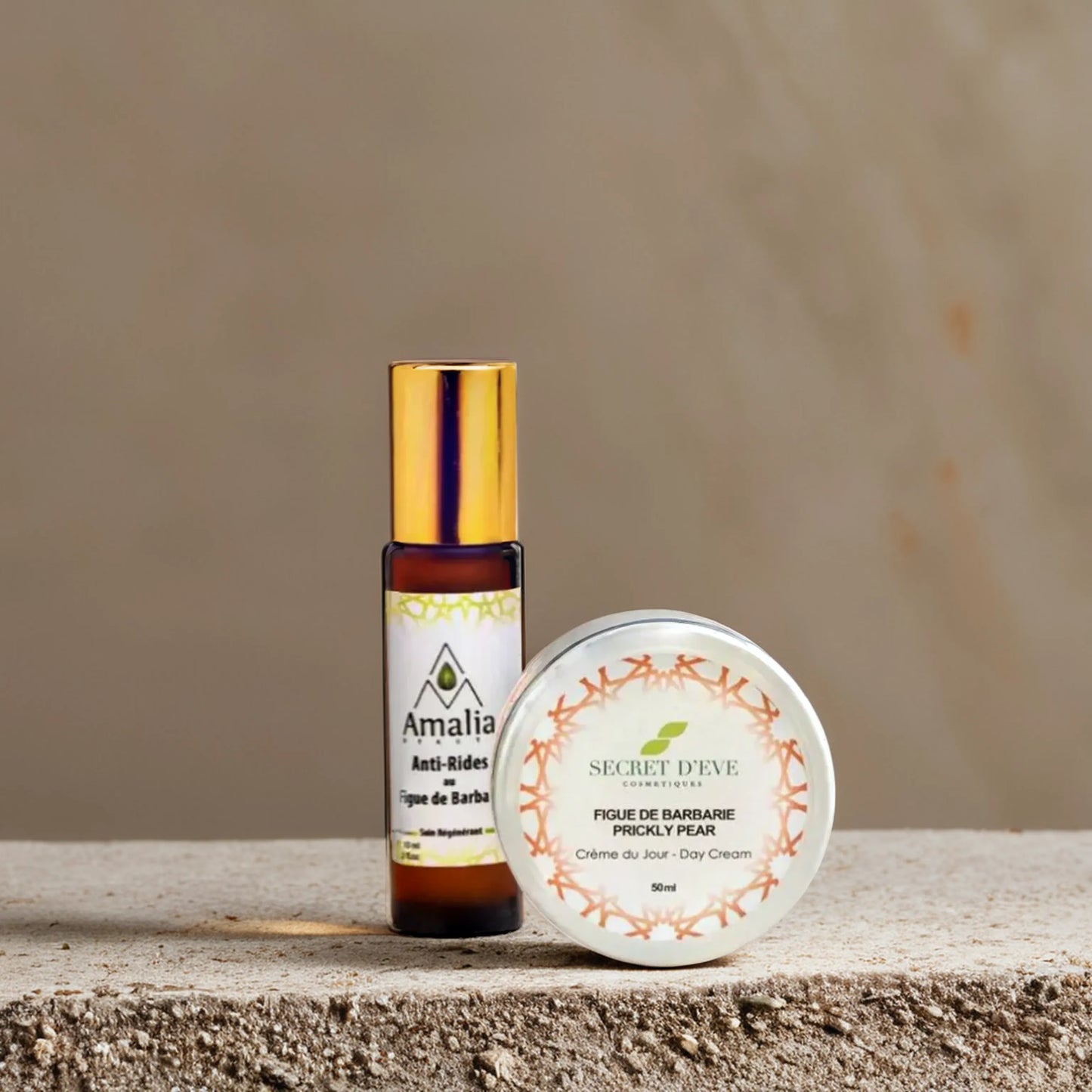 Anti aging Skincare Duo: Anti-Wrinkles Oil & Prickly Pears Day Cream