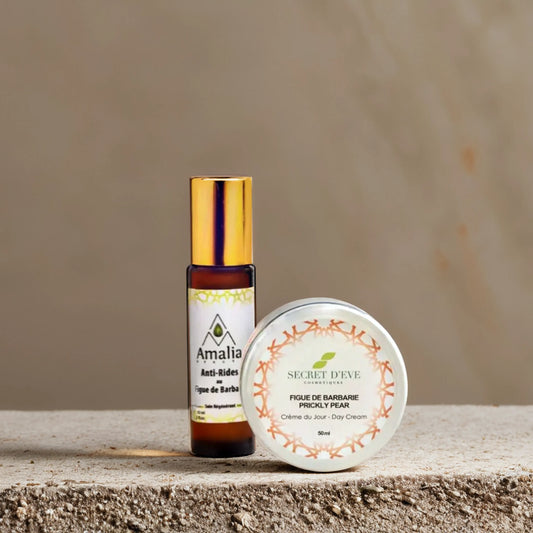 Anti aging Skincare Duo: Anti-Wrinkles Oil & Prickly Pears Day Cream